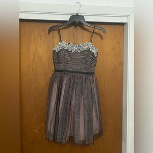 Strapless homecoming dress